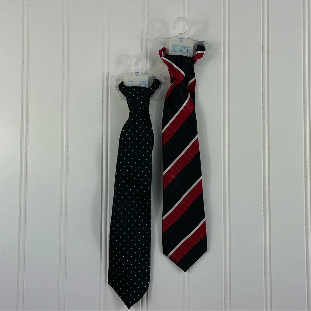NWT The Children’s Place boys ties size 24 months to 4T, 2 pack
